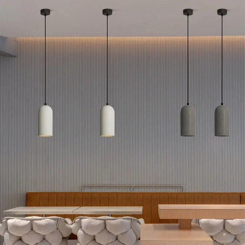 DecorBites™ LED Cement Chandelier: Simple Industrial Style Ceiling Lamp for Bedroom, 110V 220V
