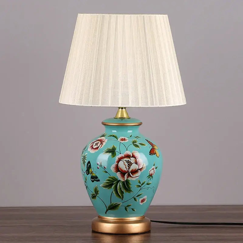 DecorBites™ LED Ceramic Table Lamp for Living Room, Bedroom, Study - Home Decor Lighting