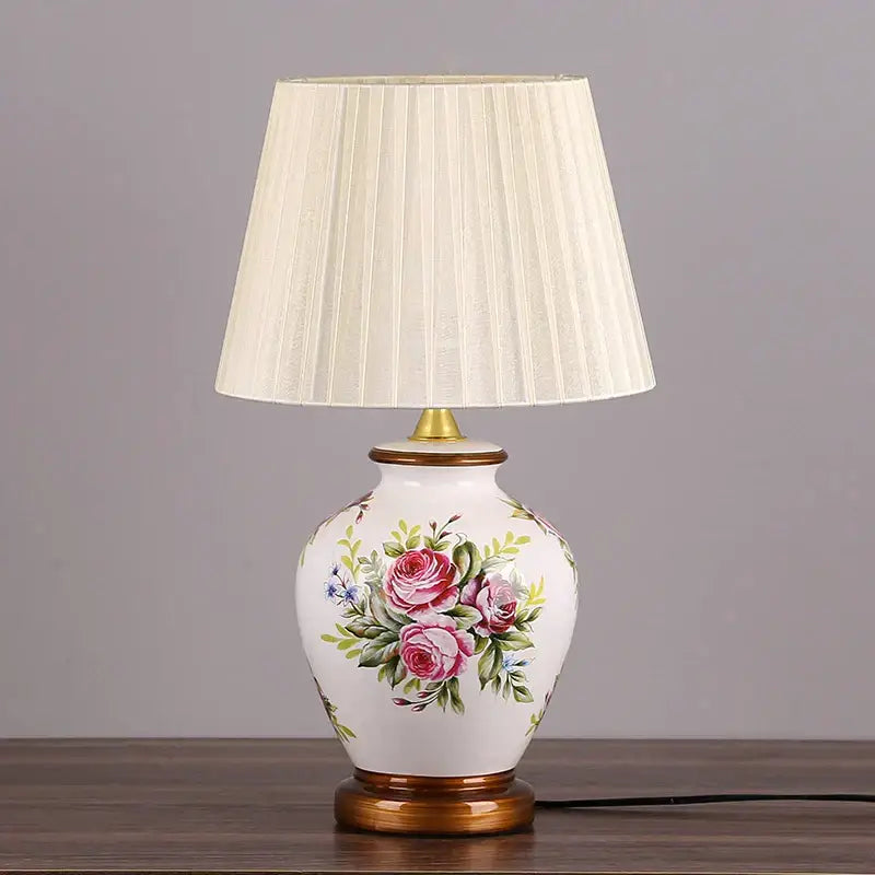 DecorBites™ LED Ceramic Table Lamp for Living Room, Bedroom, Study - Home Decor Lighting