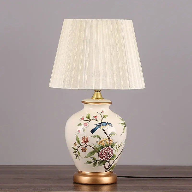DecorBites™ LED Ceramic Table Lamp for Living Room, Bedroom, Study - Home Decor Lighting