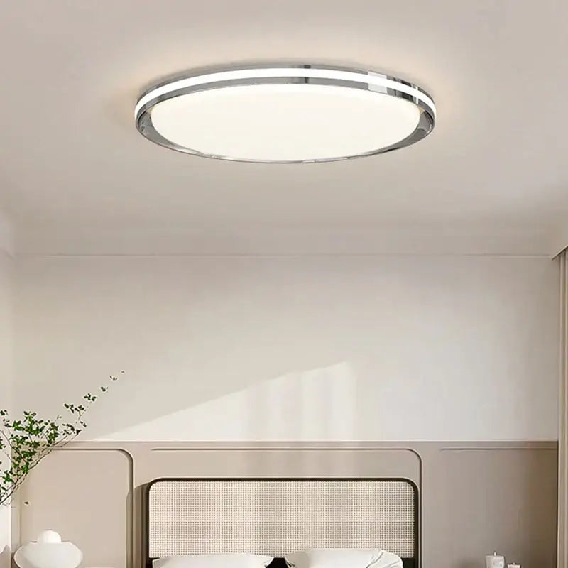 Modern white rectangular led chandelier for living room soft light