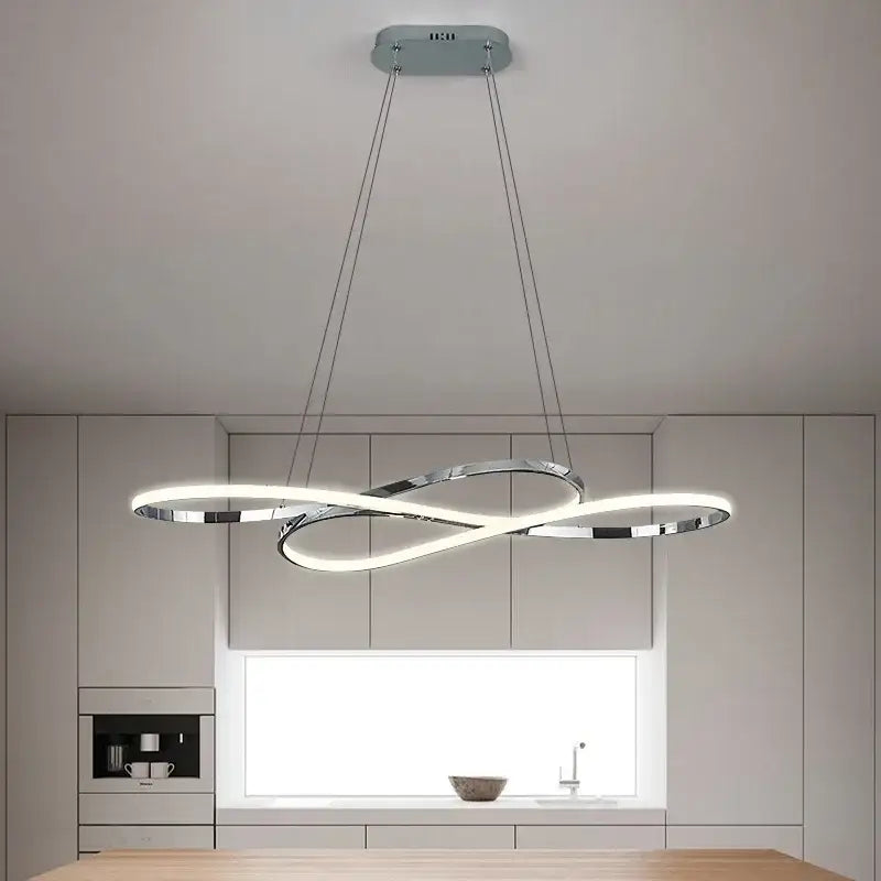 DecorBites™ LED Chandelier Dining Kitchen Living Room Electroplated Upholstery Light