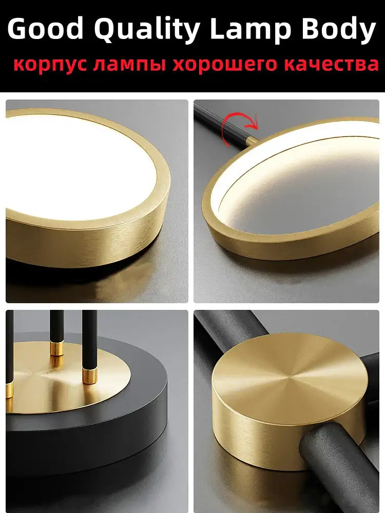 DecorBites™ LED Chandelier for Home Decor, Brightness Adjustable, Living Room, Dining Room Lighting