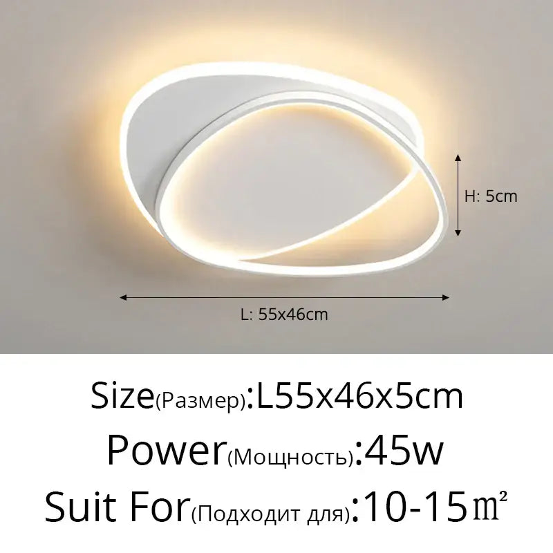 DecorBites™ LED Chandelier for Modern Indoor Lighting in Bedroom, Living Room, Study