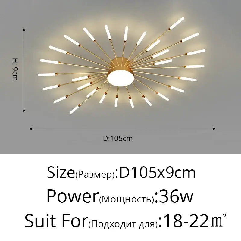 DecorBites™ LED Chandelier for Modern Living Kids Room Bedroom Hall Lighting Decor