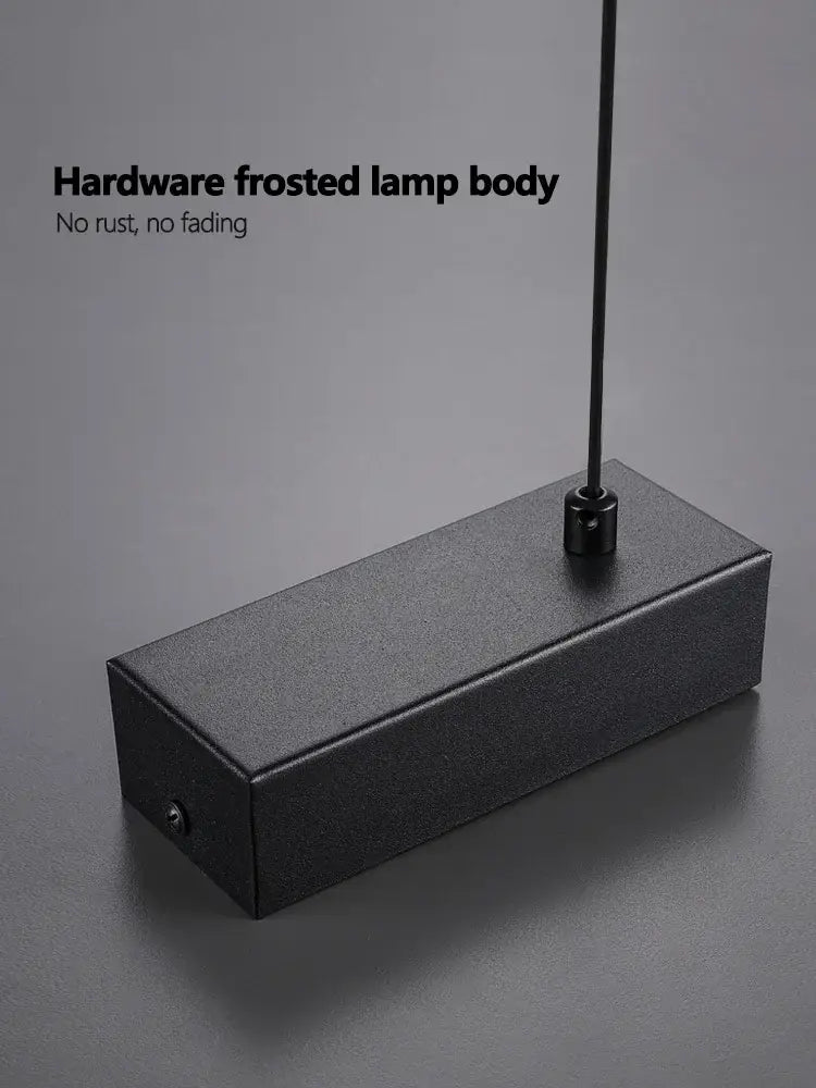 Minimalist black linear decorbites led chandelier dining room light