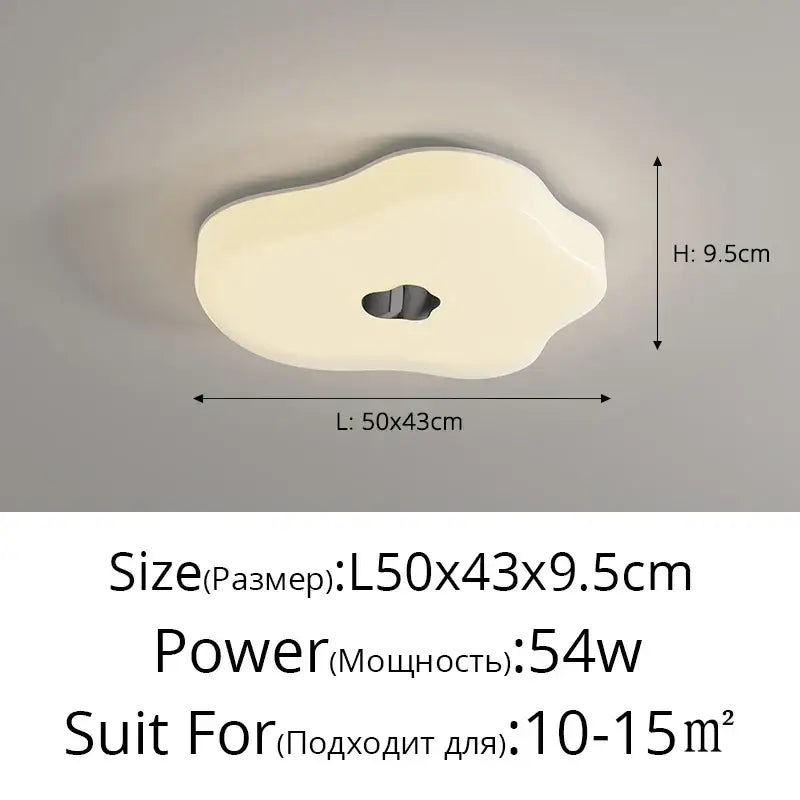 Modern minimalist off-white decorbites led chandelier living room light