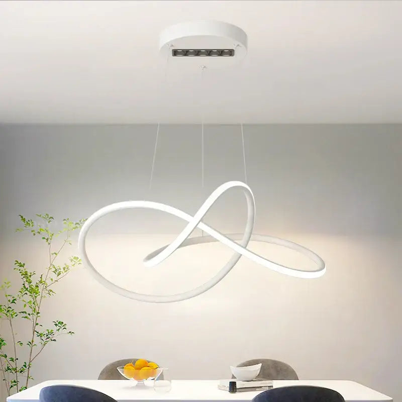 Modern black & white led chandelier lights living room spotlight