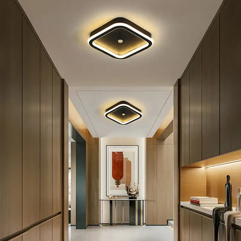 Modern black & gold decorbites led chandelier for living room