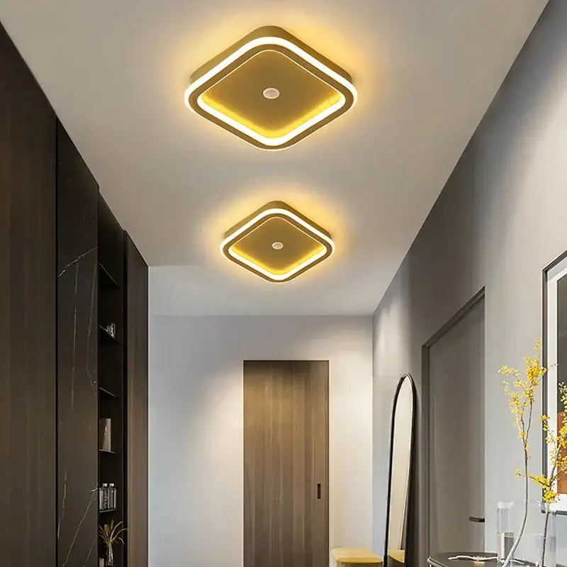 Modern black & gold decorbites led chandelier for living room