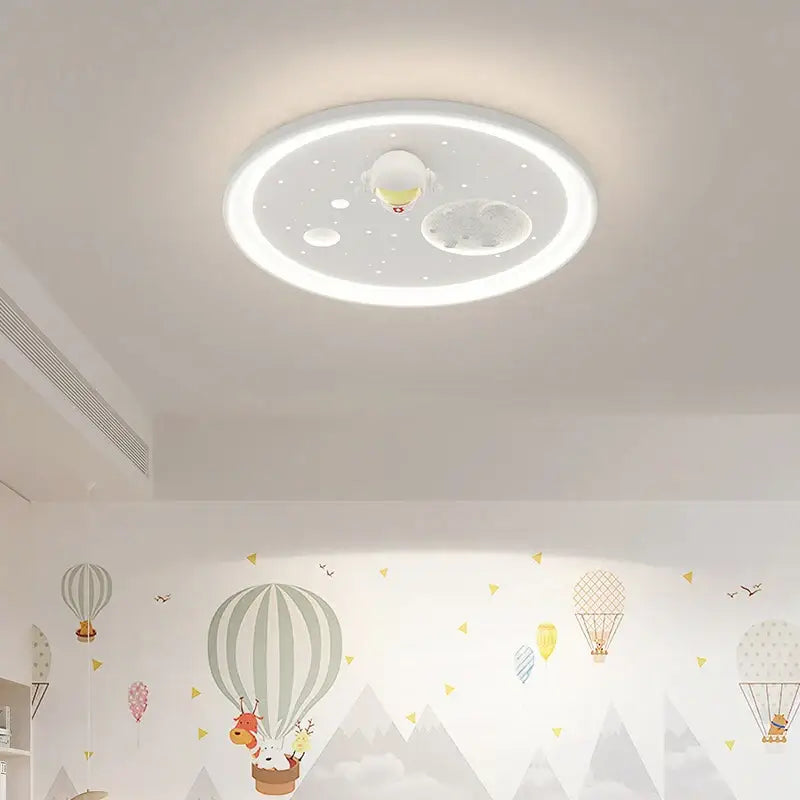 Modern astronaut space decorbites led chandelier bedroom light