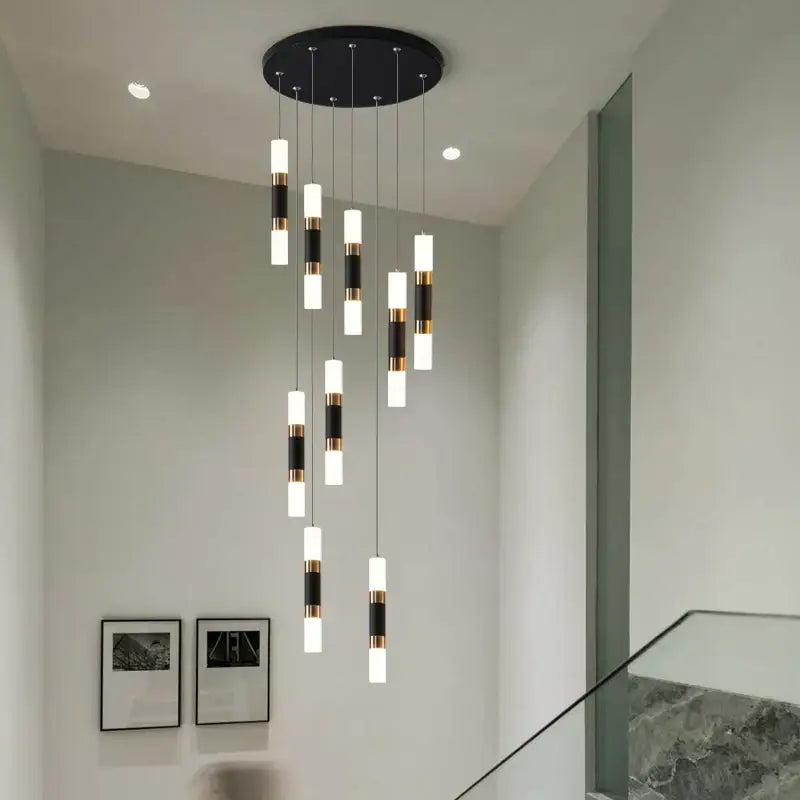 Modern black & gold decorbites led chandelier – dining room pendant