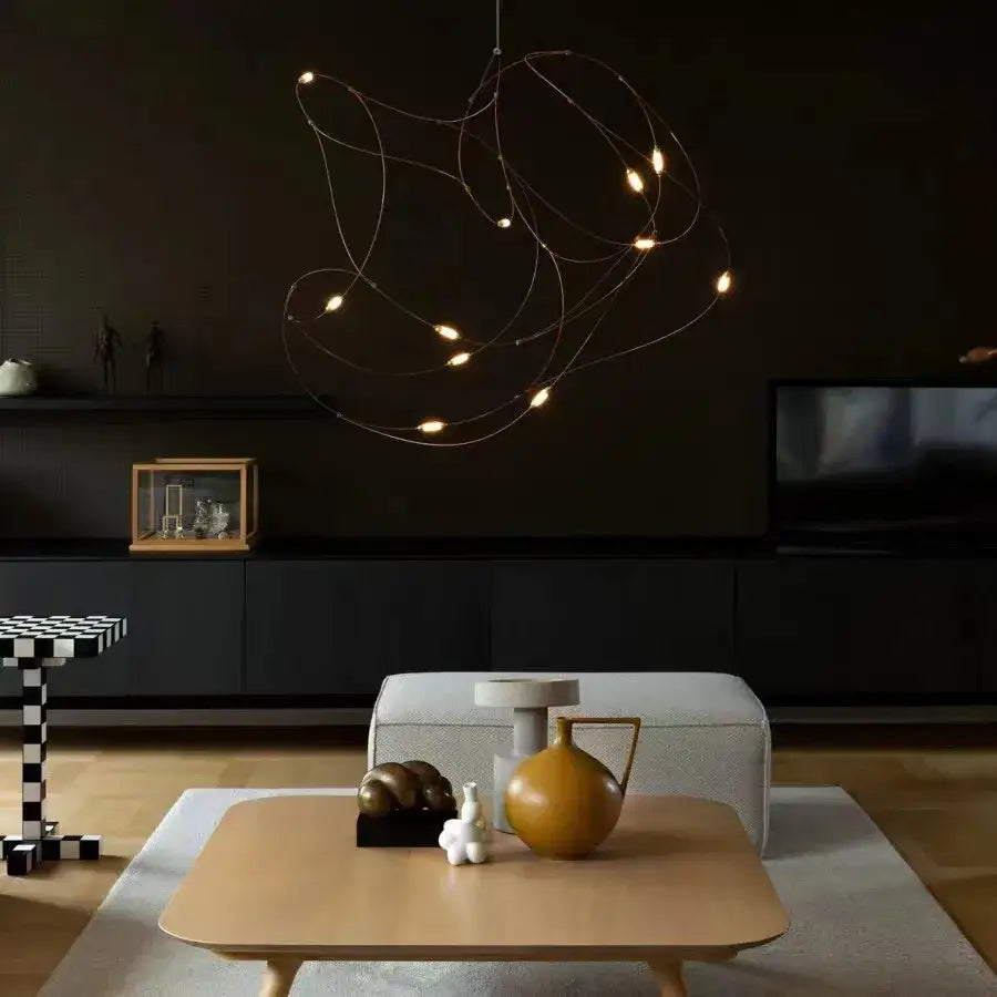 Modern minimal design led firefly chandelier kitchen pendant light