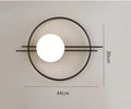 Modern minimalist black led g9 wall sconce bedroom light