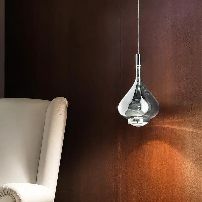 Modern teardrop led glass pendant chandelier – kitchen dining room