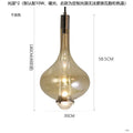 Modern teardrop led glass pendant chandelier – kitchen dining room