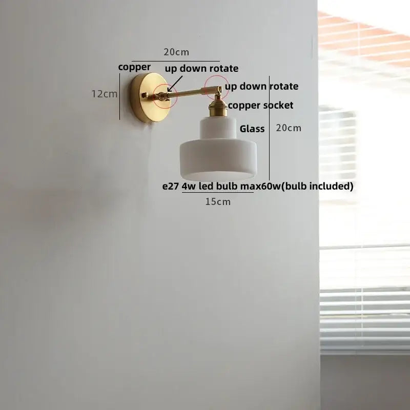 Modern gold textured glass flower wall light fixture living room