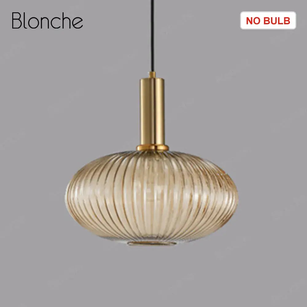 Decorbites led gold chandelier amber & green pendant lamps dining room