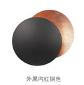 Modern golden brown led gold eclipse wall lamp for bedroom
