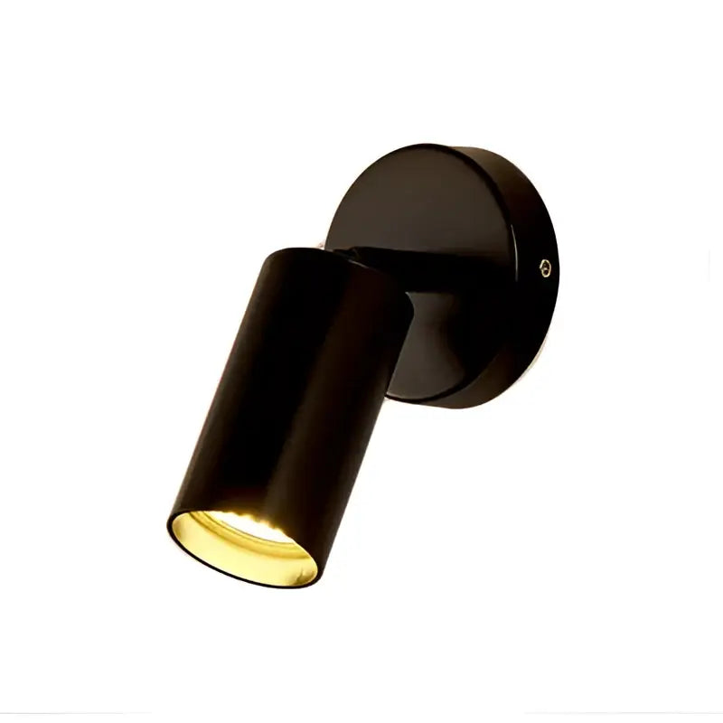 Modern black & gold led ring wall lamp bedroom spotlight