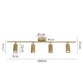 Modern brass led golden ceiling spotlight for living room