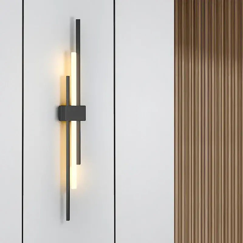 Minimalist black decorbites led wall lamp – living room sconce