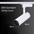 Modern black led grille track light for clothing store ceiling rail