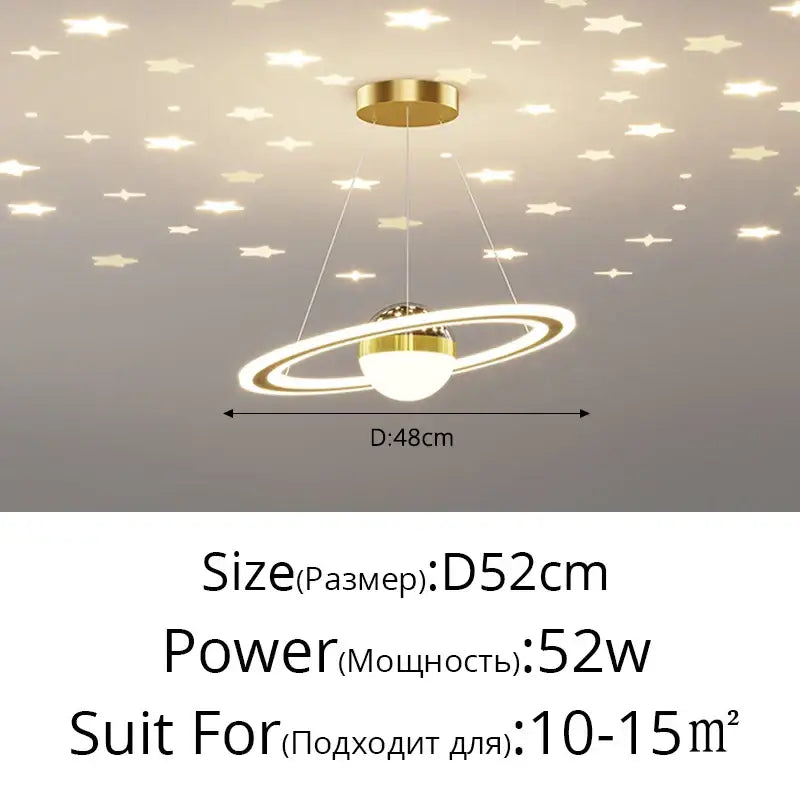 Modern gold & white crown led gypsophila chandelier living room light