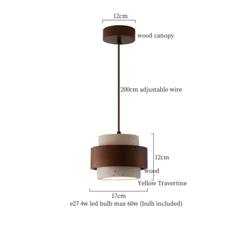 Minimalist brown & off-white decorbites led hanging lamp kitchen