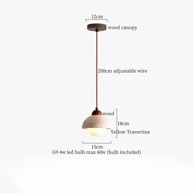 Minimalist brown & off-white decorbites led hanging lamp kitchen