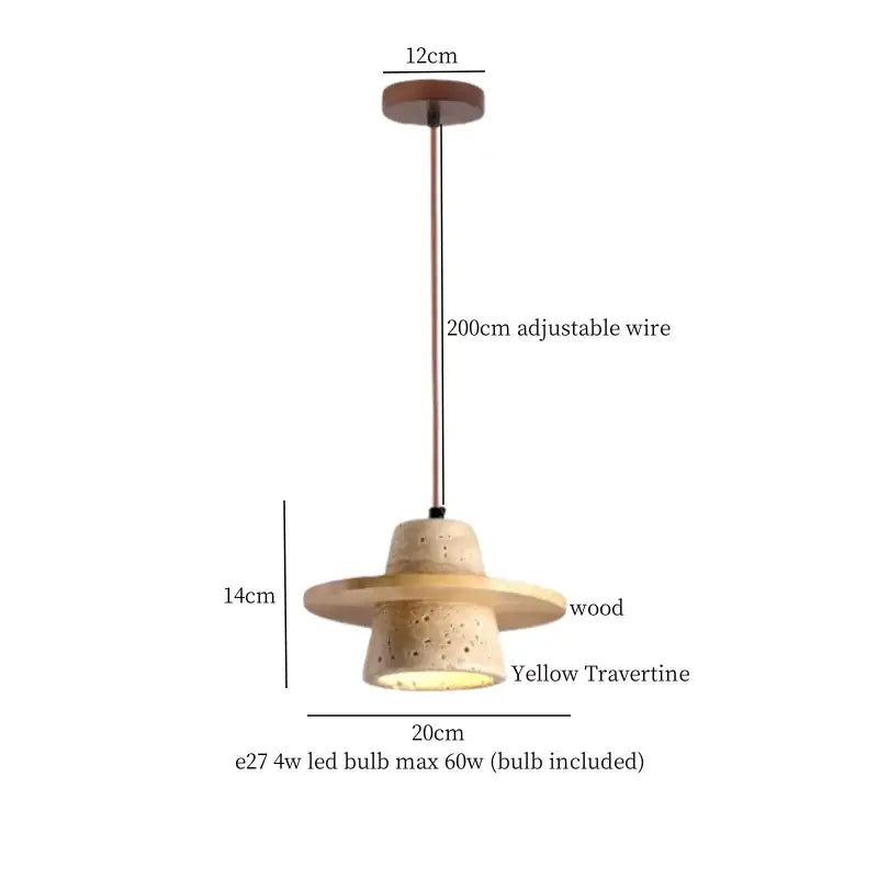 Minimalist brown & off-white decorbites led hanging lamp kitchen