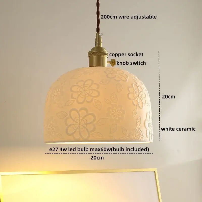Modern brass and glass decorbites led hanging lamp bedroom light