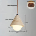 Yellow travertine led hanging light dining room pendant light