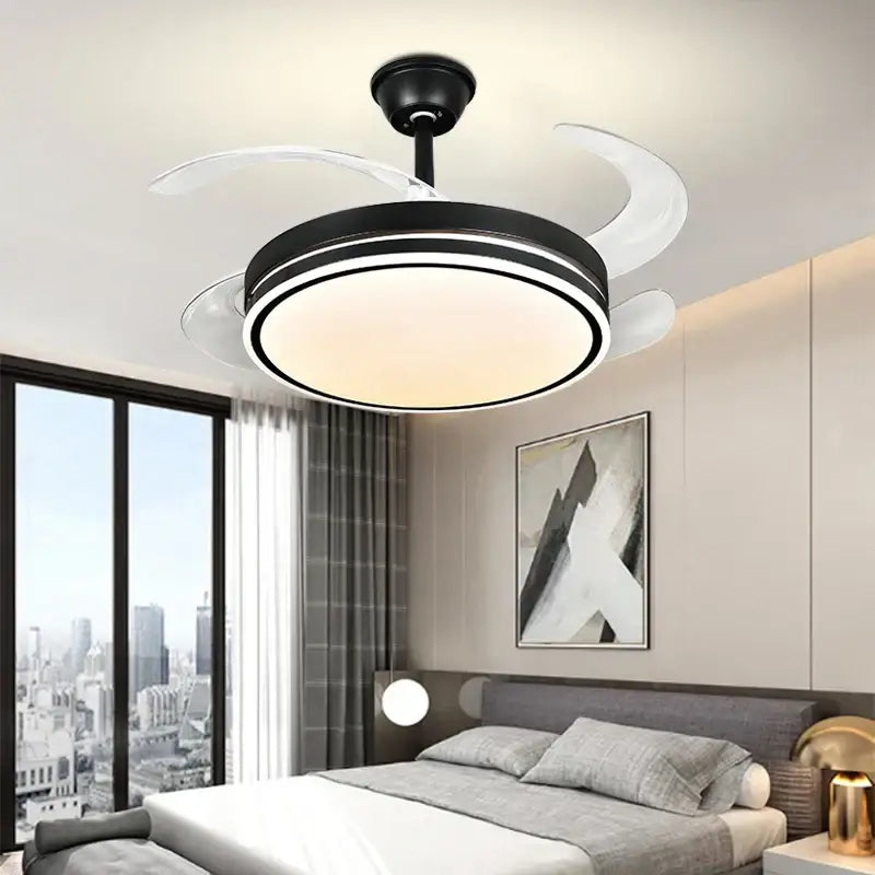 Modern led invisible fan lamp for bedroom and living room
