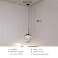Modern minimalist black led iron acrylic pendant living room light