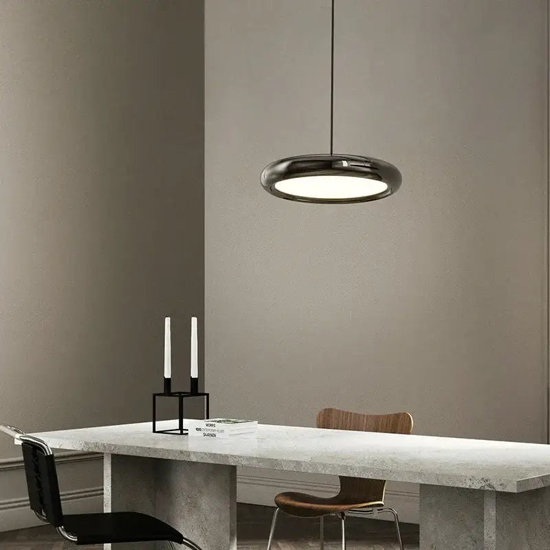 Modern chrome led iron pendant chandelier dining room light