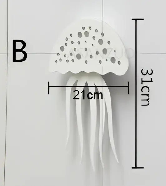 Modern led jellyfish wall sconce set for living room playful designs