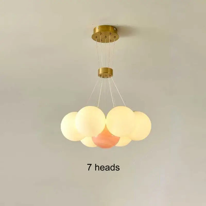 Decorbites led lunar ball cloud chandelier living room light