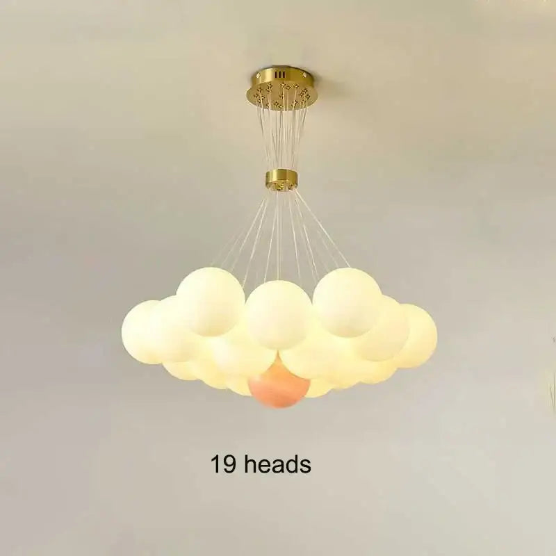 Decorbites led lunar ball cloud chandelier living room light