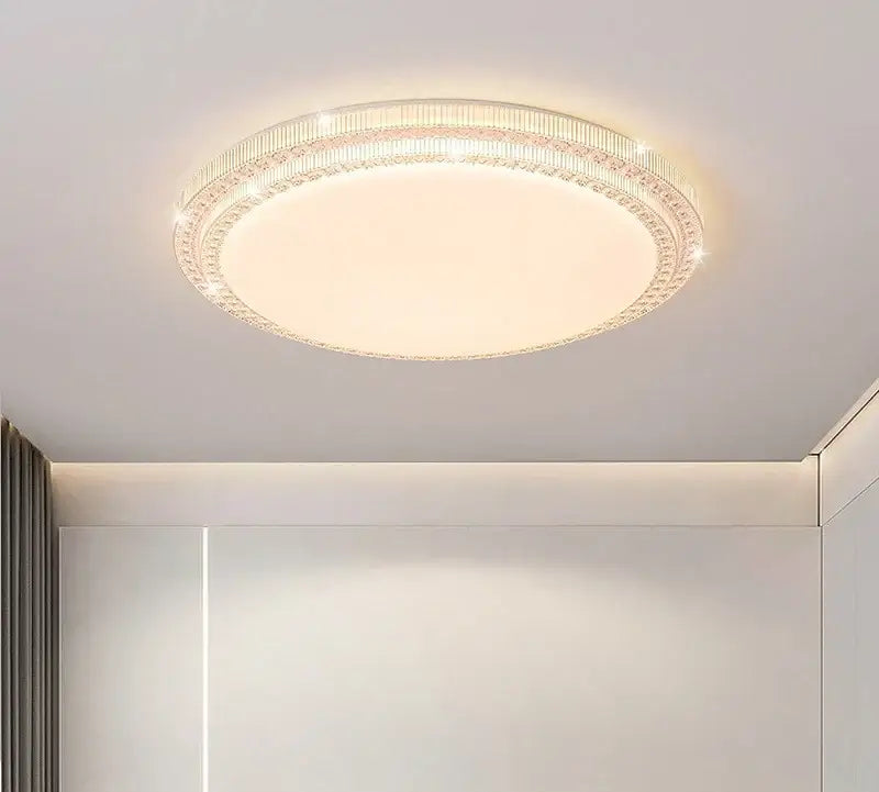 Modern crystal led luxury ceiling light for living room decor