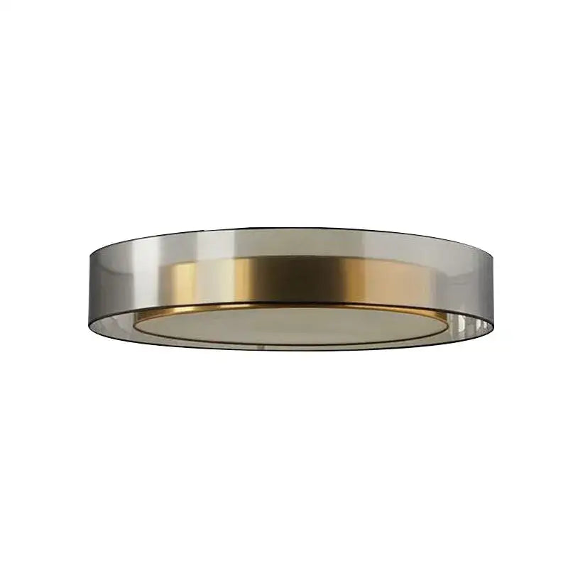 Modern led luxury chandelier circular glass pendant bedroom light