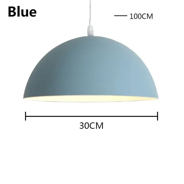 Modern pastel led macaron pendant light for bedroom and dining room