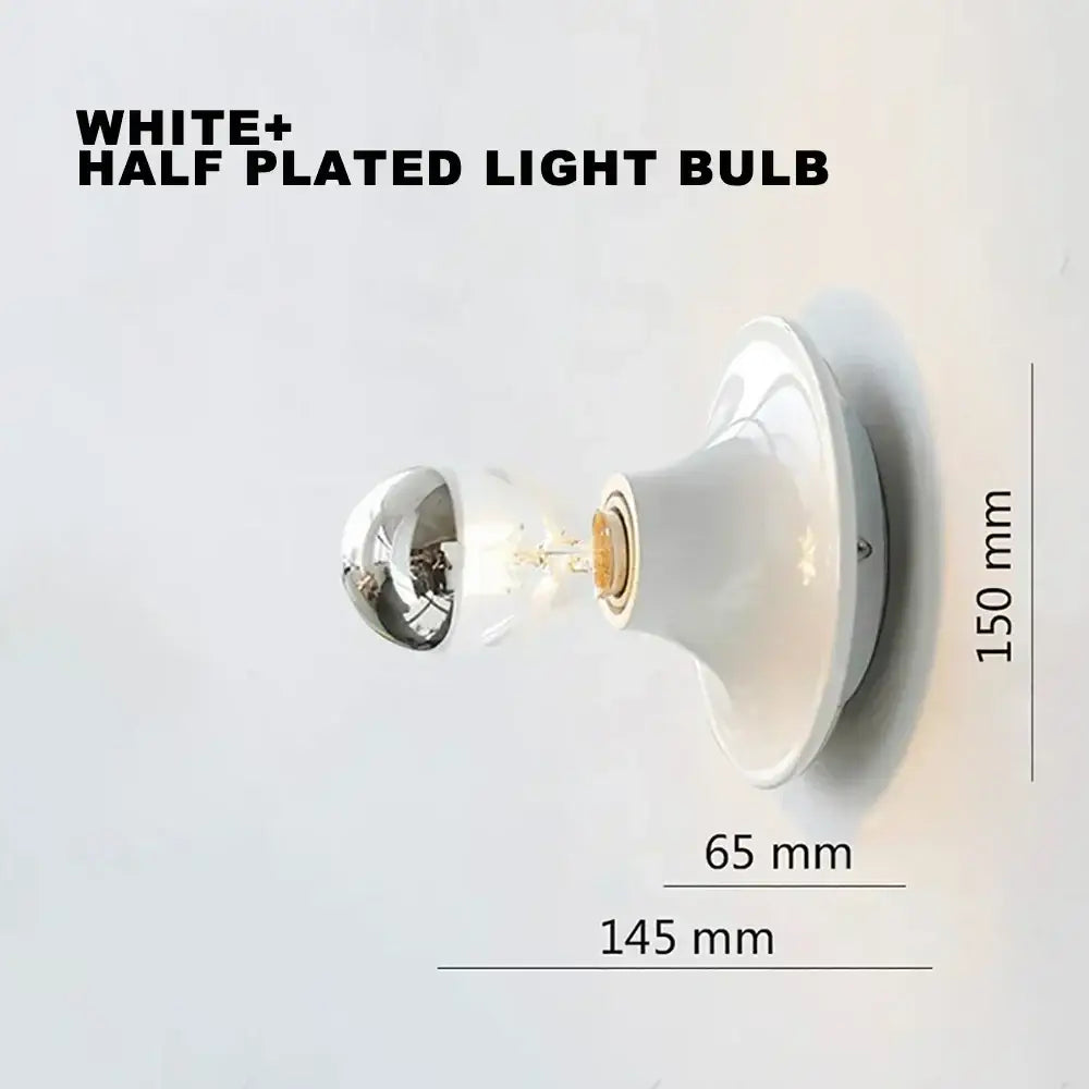 Retro ceramic led macaron wall lamp bedroom sconce lighting