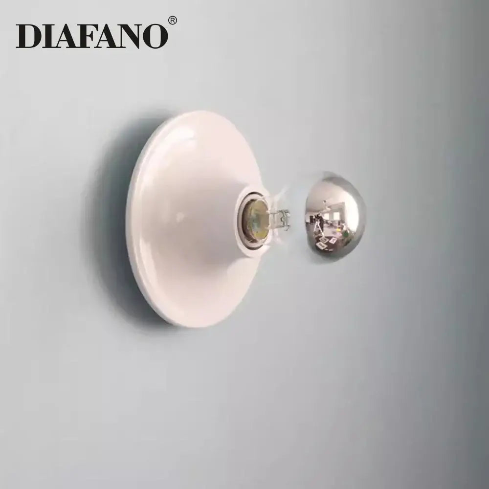 Retro ceramic led macaron wall lamp bedroom sconce lighting