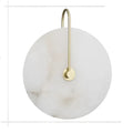 Minimalist brass & black led marble wall sconce bedroom light