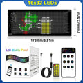 Programmable red & blue led matrix panel bedroom cartoon wall decor
