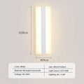 Modern black & white led metal acrylic wall light bedroom sconce