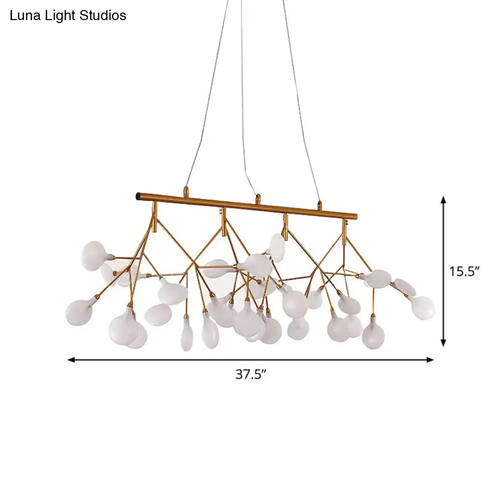 Modern gold tree branch chandelier dining room globe ceiling light