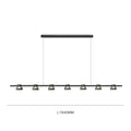 Modern black & chrome led minimalist chandelier kitchen pendant lights