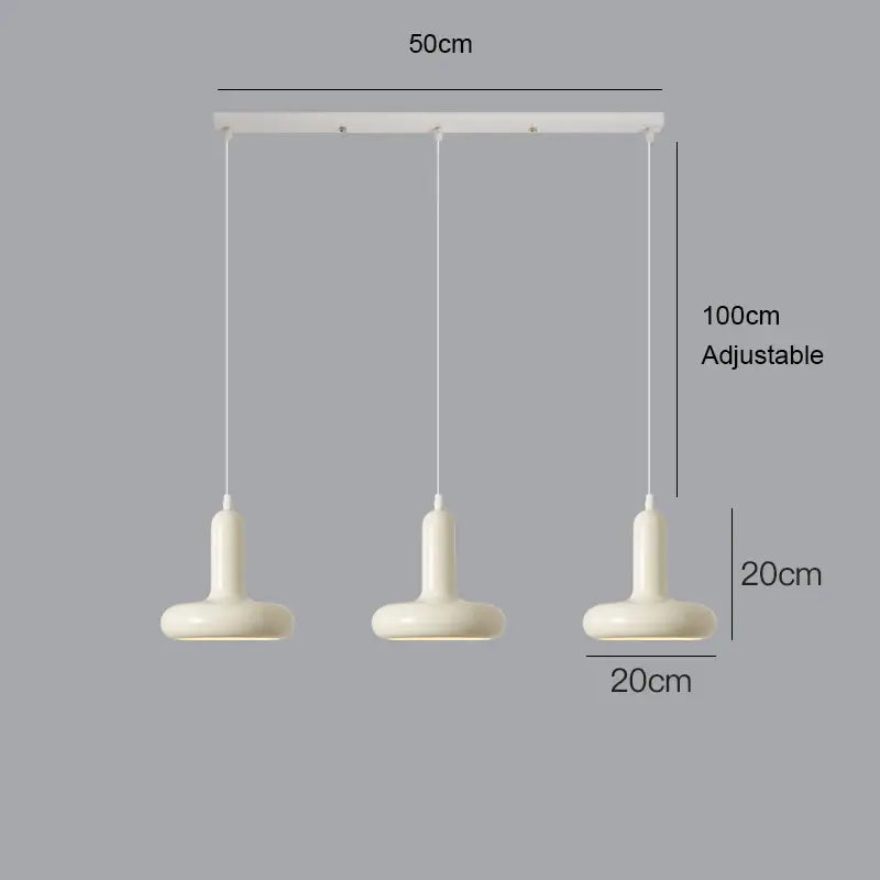 Minimalist nordic pendant ceramic led chandelier for living room